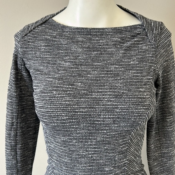 LULULEMON Kanto Catch Me Long Sleeve Shirt Wee Stripe Black Heathered Black Sz 2 - Picture 2 of 11